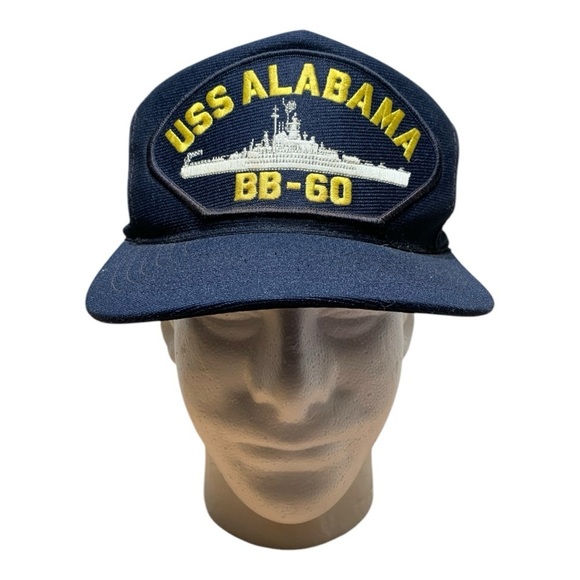 Vintage USS Alabama BB-60 Navy Cap - Picture 1 of 4